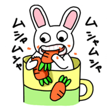 Rabbit of a mug sticker #13580228