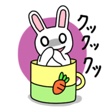 Rabbit of a mug sticker #13580235