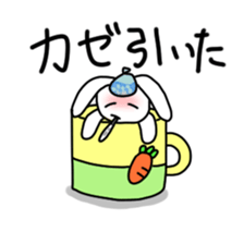 Rabbit of a mug sticker #13580236