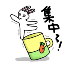 Rabbit of a mug sticker #13580237