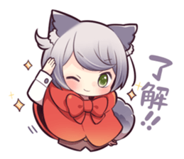 LITTLE RED WOLF GIRL sticker #13580583