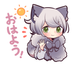 LITTLE RED WOLF GIRL sticker #13580584