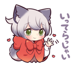LITTLE RED WOLF GIRL sticker #13580587