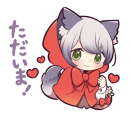 LITTLE RED WOLF GIRL sticker #13580588