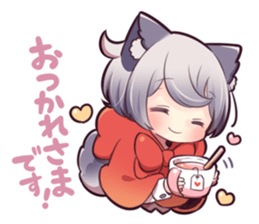 LITTLE RED WOLF GIRL sticker #13580590