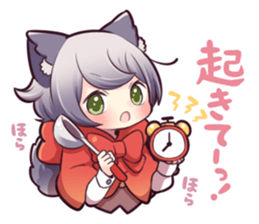 LITTLE RED WOLF GIRL sticker #13580592