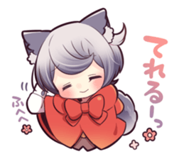 LITTLE RED WOLF GIRL sticker #13580595