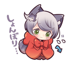 LITTLE RED WOLF GIRL sticker #13580596