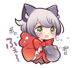 LITTLE RED WOLF GIRL sticker #13580597