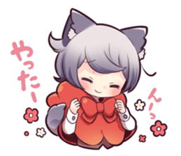 LITTLE RED WOLF GIRL sticker #13580598