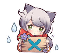 LITTLE RED WOLF GIRL sticker #13580604