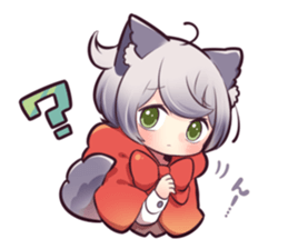 LITTLE RED WOLF GIRL sticker #13580607