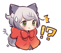 LITTLE RED WOLF GIRL sticker #13580608
