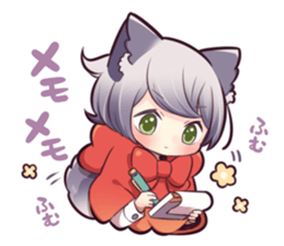 LITTLE RED WOLF GIRL sticker #13580610