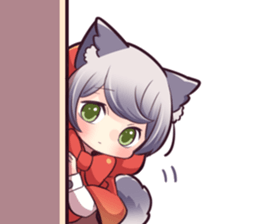 LITTLE RED WOLF GIRL sticker #13580614