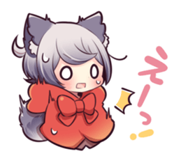 LITTLE RED WOLF GIRL sticker #13580616