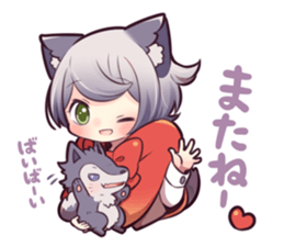 LITTLE RED WOLF GIRL sticker #13580620