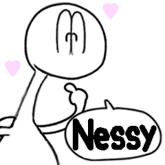 Animated Stickers of Nessy 1