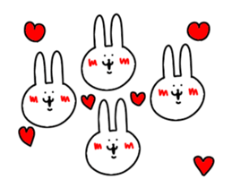 It is the reaction of the rabbit sticker #13581591