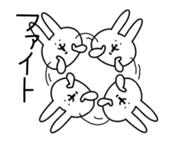 It is the reaction of the rabbit sticker #13581596