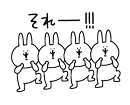 It is the reaction of the rabbit sticker #13581599