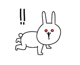 It is the reaction of the rabbit sticker #13581608