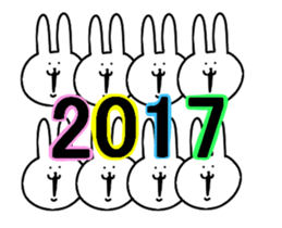 It is the reaction of the rabbit sticker #13581611