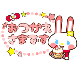 0388 of the pink rabbit sticker #13581623