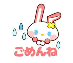 0388 of the pink rabbit sticker #13581631