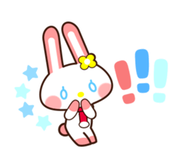 0388 of the pink rabbit sticker #13581636