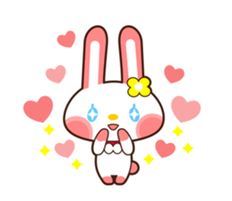 0388 of the pink rabbit sticker #13581641