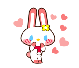 0388 of the pink rabbit sticker #13581642