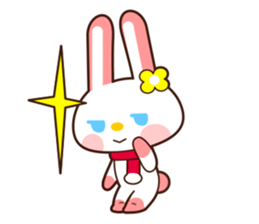 0388 of the pink rabbit sticker #13581645