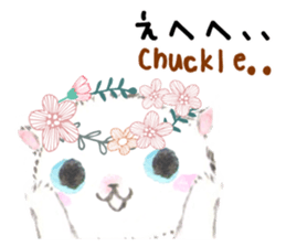 Three kittens of the watercolor sticker #13582772