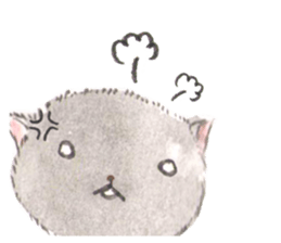 Three kittens of the watercolor sticker #13582773