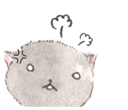Three kittens of the watercolor sticker #13582773