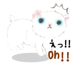 Three kittens of the watercolor sticker #13582779