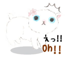 Three kittens of the watercolor sticker #13582779