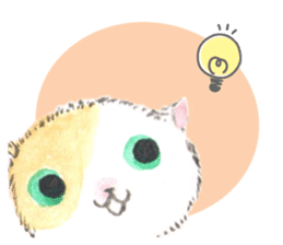 Three kittens of the watercolor sticker #13582793