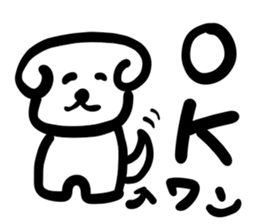 dog of square face sticker part1 sticker #13582896