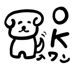 dog of square face sticker part1 sticker #13582896