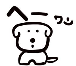 dog of square face sticker part1 sticker #13582918