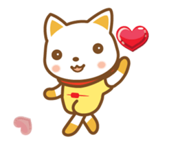 ninja cat haku03 moving! sticker #13583065