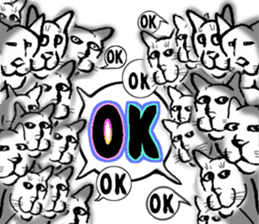 Cats only sticker sticker #13583256