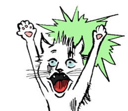 Cats only sticker sticker #13583267