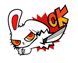 BLOODY BUNNY ANIMATED sticker #13583535