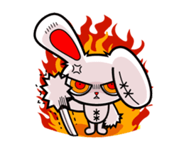 BLOODY BUNNY ANIMATED sticker #13583537