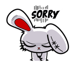 BLOODY BUNNY ANIMATED sticker #13583540