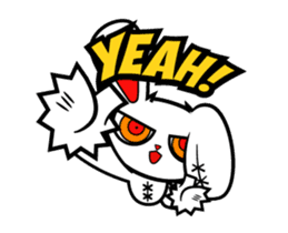 BLOODY BUNNY ANIMATED sticker #13583541