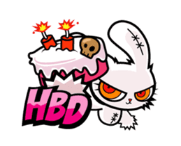 BLOODY BUNNY ANIMATED sticker #13583545